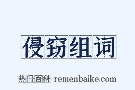 侵窃组词是什么意思的图片